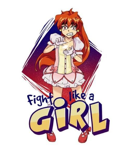 Fight like a girl Póló - @Nin-chan